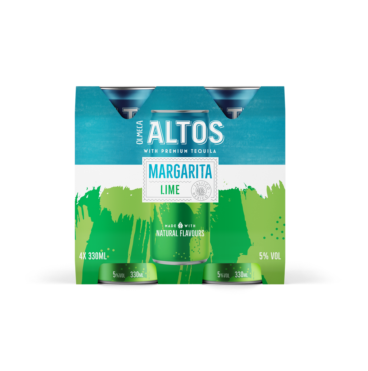Altos Margarita Lime 5% 4 Pack Cans 330ml
