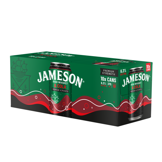 Jameson & Cola 6.3% 375ml Cans