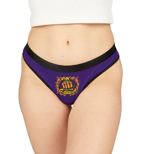 PAK! GANERN Tanga morado para mujer: ropa interior bonita y cómoda
