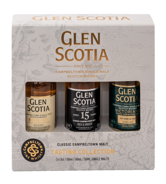 Glen Scotia Mini Gift Pack 3 x 50ml 46% and 51.5%