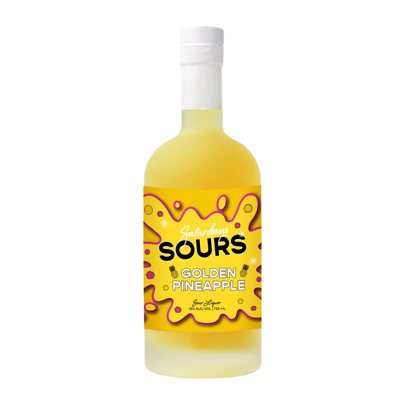 Saturdays Sours Golden Pineapple 725ml Bottle — 14% ABV - NZ Liquor Online