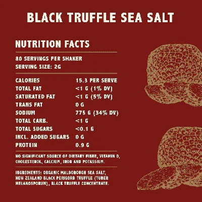 Sal marina artesanal con trufa negra Kiwi 60 g