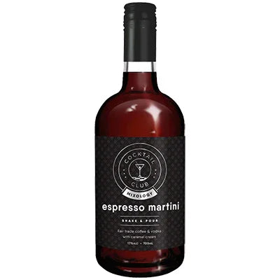 Cocktail Club Espresso Martini 17% 760ml - NZ Liquor Online