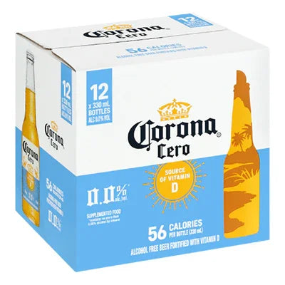 Corona 0% 355ml Bottle 12 Pack - NZ Liquor Online