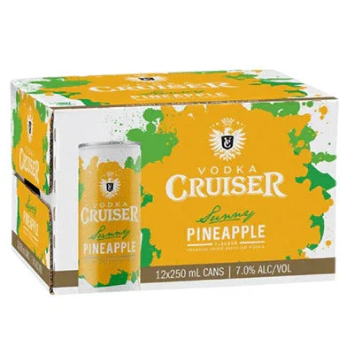 Vodka Cruiser Pineapple 7% 12pk 250ml