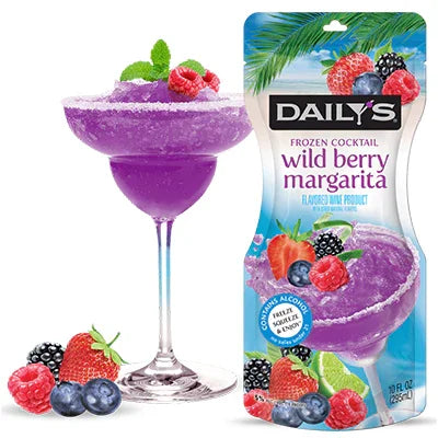 Daily's Wildberry Margarita Frozen Cocktail Pouch 5% - NZ Liquor Online