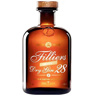 Filliers Gin 28 Classic Gin 500ml 48% - NZ Liquor Online