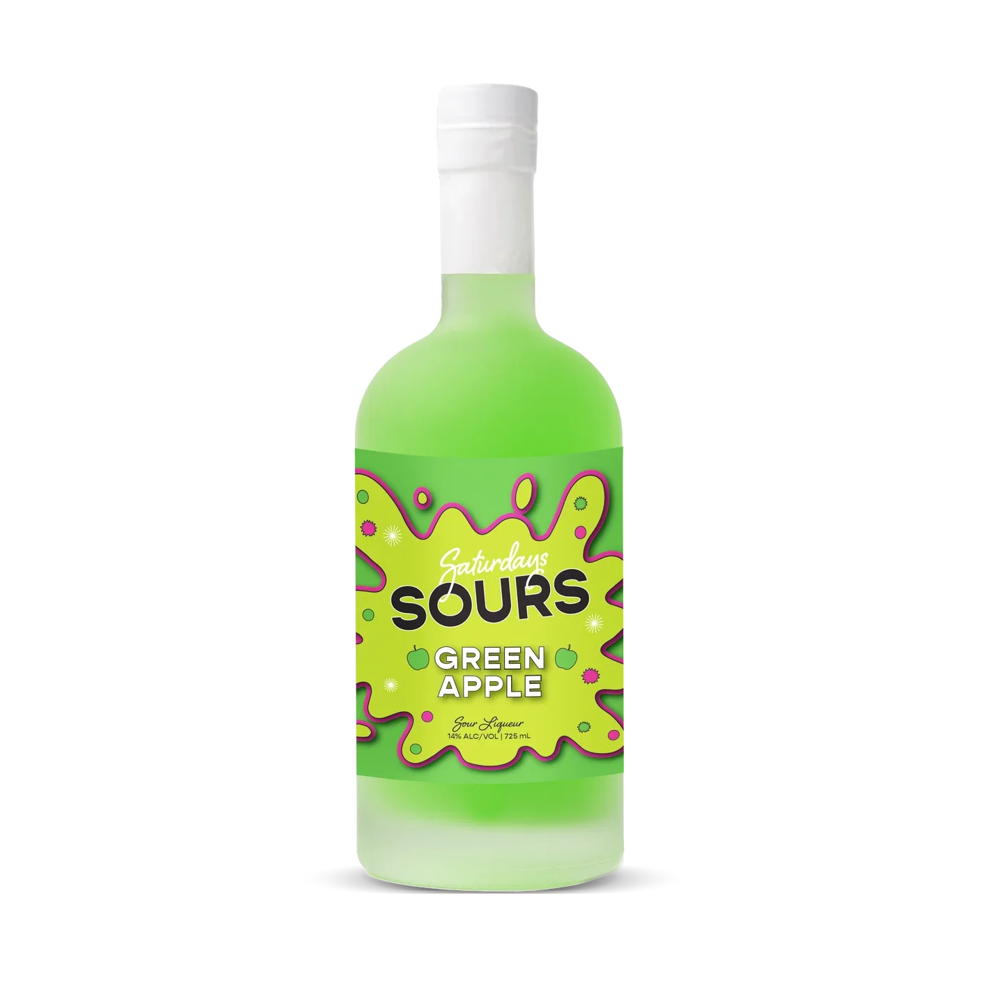 Saturdays Sours Green Apple 725ml Bottle — 14% ABV - NZ Liquor Online
