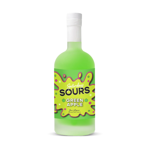 Saturdays Sours Green Apple 725ml Bottle — 14% ABV - NZ Liquor Online