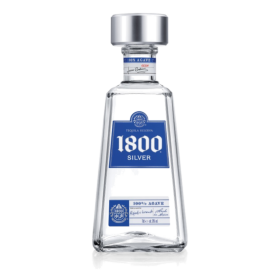 1800 Silver Tequila bottle, 100% agave, premium spirits for online liquor store