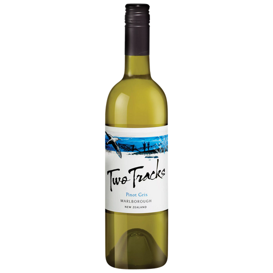 Two Tracks Pinot Gris wine from Marlborough, New Zealand – premium white wine bottle