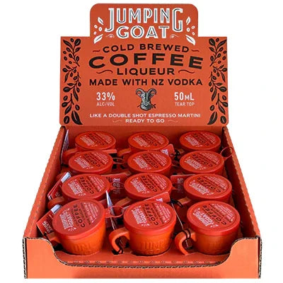 Jumping Goat Coffee Infused Vodka 35% 50ml - NZ Liquor Online
