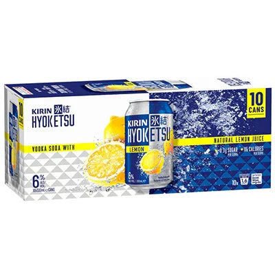 Kirin Hyoketsu Vodka Soda & Lemon 330ml Cans x 10