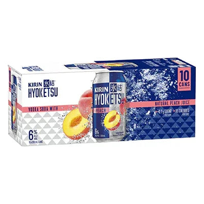 Kirin Hyoketsu Vodka Soda & Peach 330ml Cans x 10