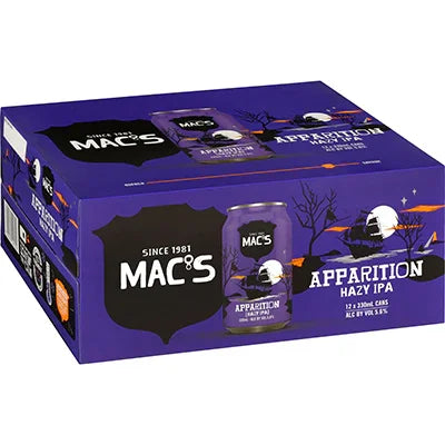 Macs Apparition Hazy IPA 12 x 330ml - NZ Liquor Online