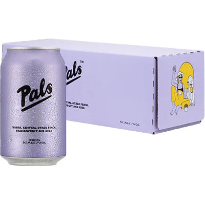 Pals Peach Passionfruit Vodka 5% 10pk 330ml - NZ Liquor Online