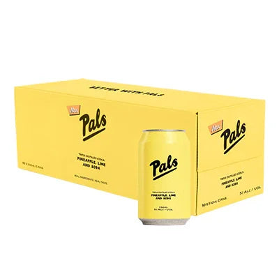 Pals Pineapple Lime Vodka 5% 10pk 330ml - NZ Liquor Online