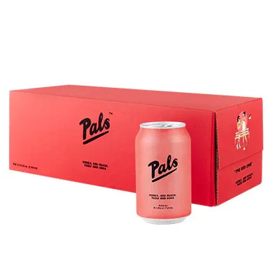 Pals Red Peach Vodka 5% 10pk 330ml - NZ Liquor Online
