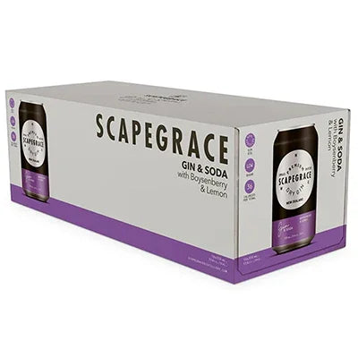 Scapegrace Boysenberry Lemon Gin 5% 10pk 330ml