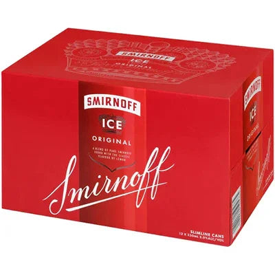 Smirnoff 5% Ice Red Vodka 250ml 18 Pack Cans