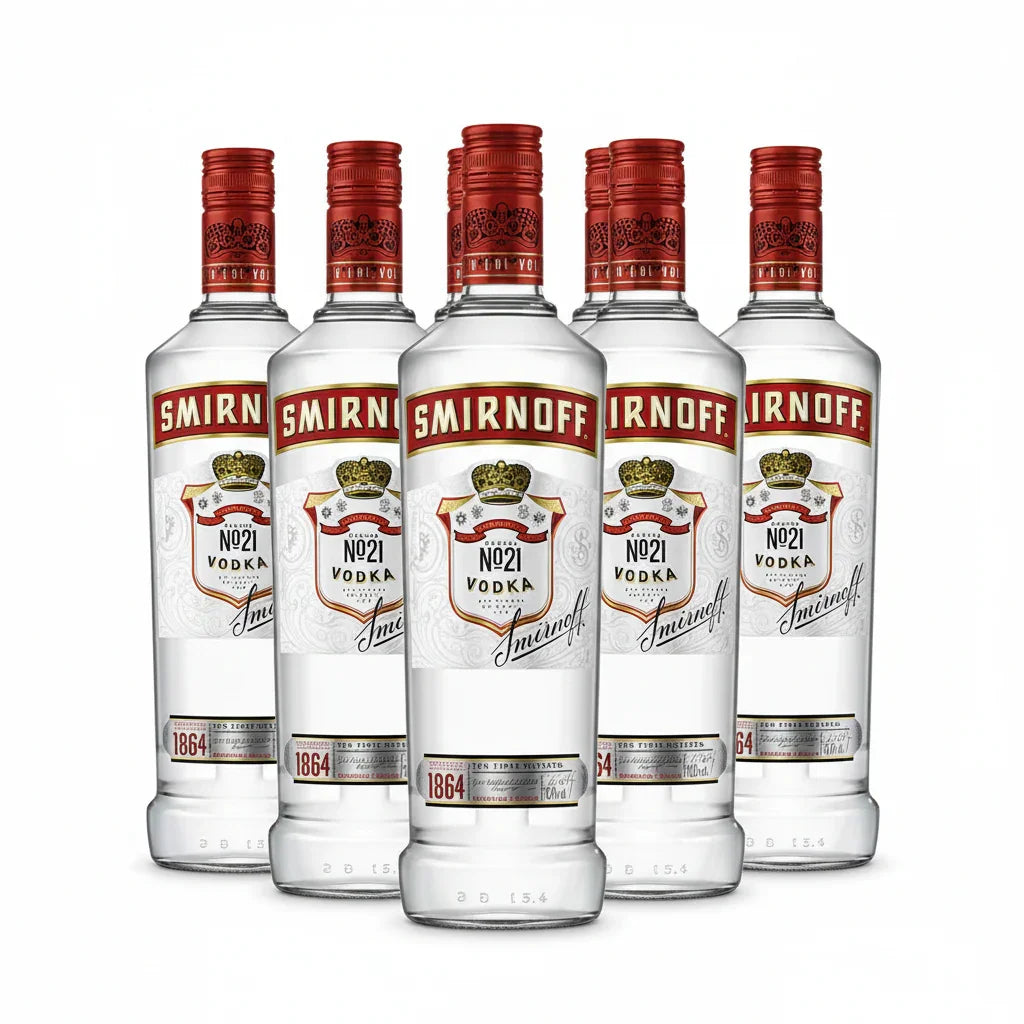 Smirnoff Vodka 37.5% 1L 6pk - NZ Liquor Online