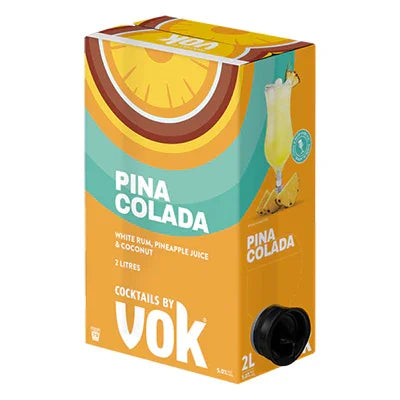 VOK Pina Colada Pre-mix 2L Cask 6%