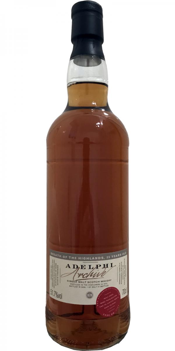 Breath of Highlands 35 Year 1972 (Adelphi) 700ml