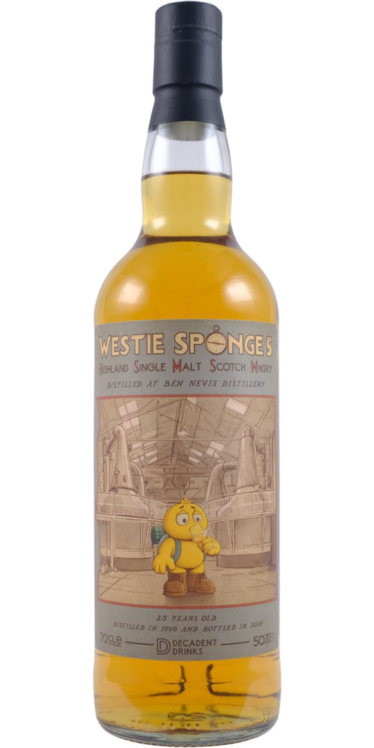 Ben Nevis 25Yr 1998-2024 Westie Sponge 5 by Decadent Drinks 700ml