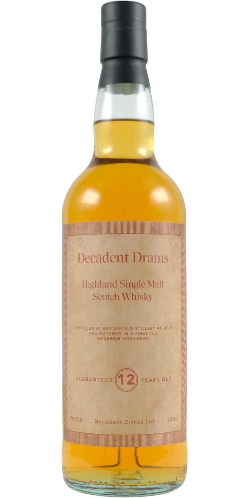 Ben Nevis 12Yr 2012-2025 Decadent Drams by Decadent Drinks (ex-Sherry Casks)