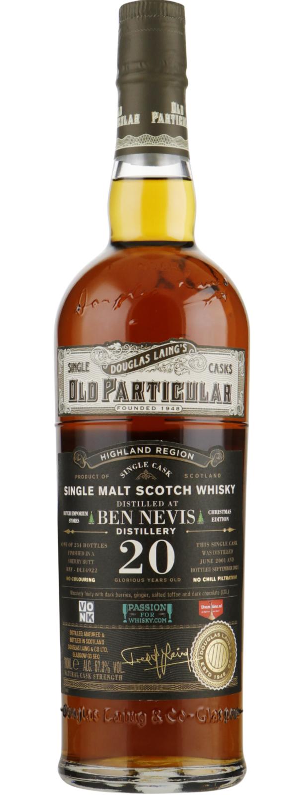 Ben Nevis 20Yr 2001-2021 (Old Particular by Douglas Laing)