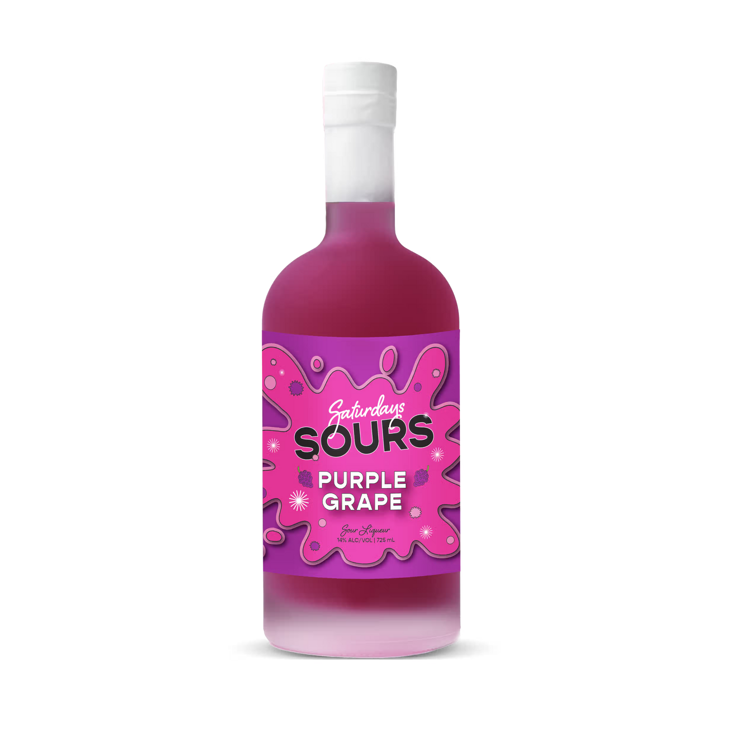 Saturdays Sours Purple Grape 725ml Bottle — 14% ABV - NZ Liquor Online