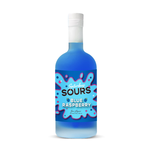 Saturdays Sours Blue Raspberry 725ml Bottle — 14% ABV - NZ Liquor Online