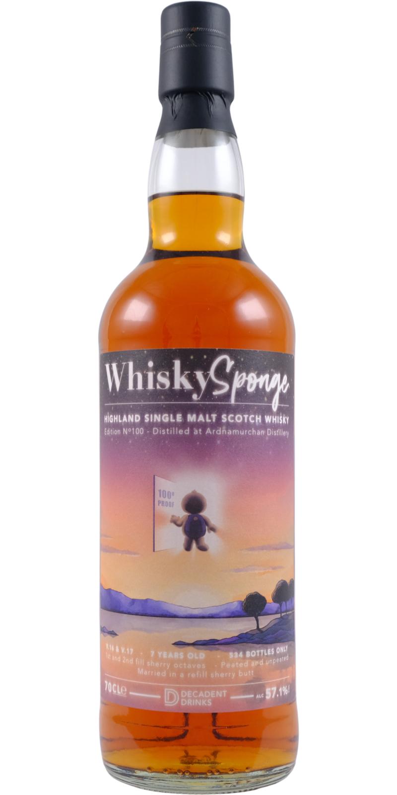 Ardnamurchan 7Yr (Whisky Sponge 100) by Decadent Drinks