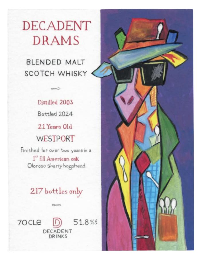 Westport 21Yr 2003-2024 Decadent Drinks by Decadent Drams 700ml