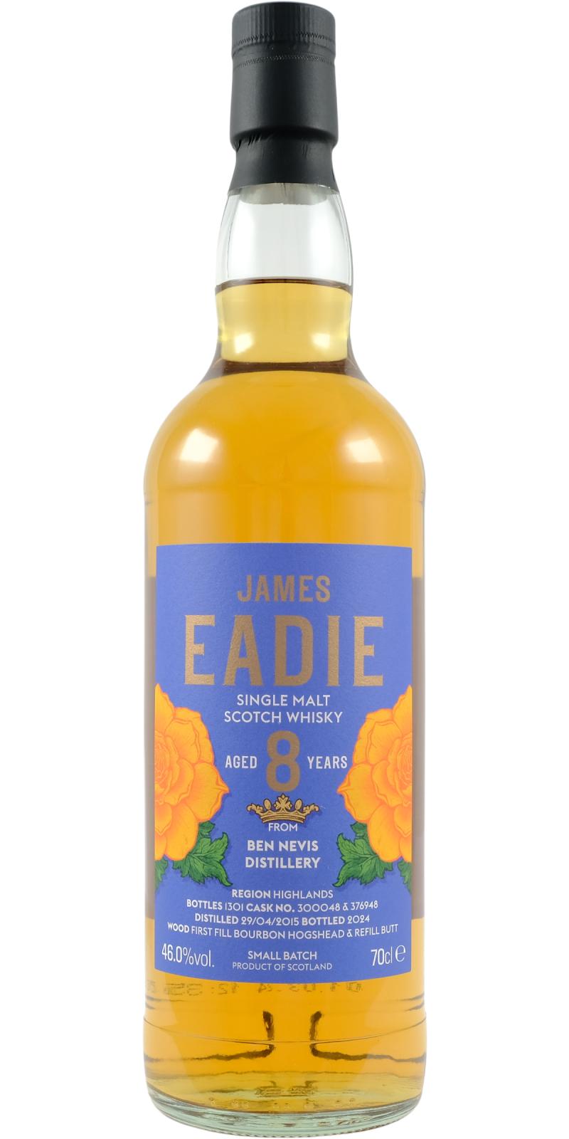 Ben Nevis 8Yr 'Rose & Crown' Small Batch by James Eadie