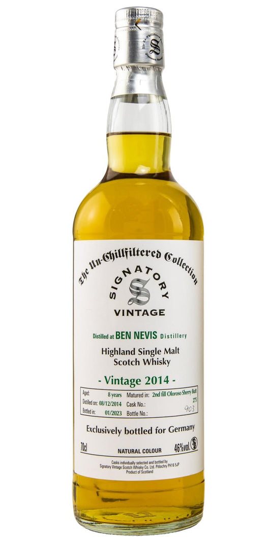 Ben Nevis 8Yr 2014-2023 (Signatory Unchillfiltered Range) 700ml