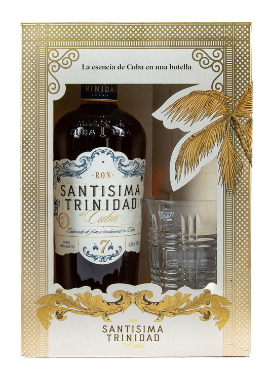 Santísima Trinidad de Cuba 7 Year Old Rum Gift Pack (700ml + Glass)