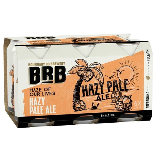 BRB Hazy Pale Ale 4.8% 6pk Cans 330ml