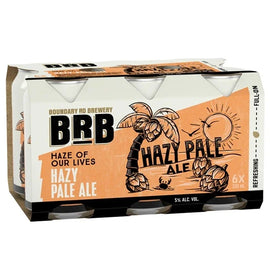BRB Hazy Pale Ale 4.8% 6pk Cans 330ml