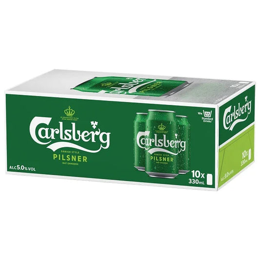 Carlsberg Pilsner 10 pk Cans 330ml 5%