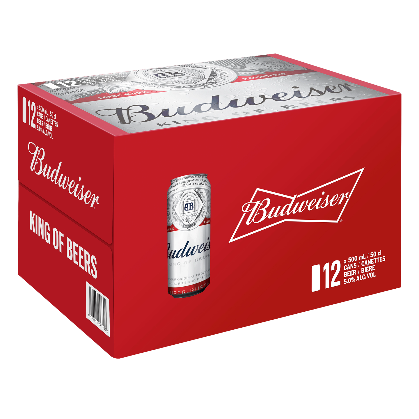 Budweiser King of Beers 12-pack 500mL cans, premium beer for online liquor store