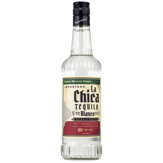 La Chica Tequila Blanco bottle, genuine Mexican tequila, imported spirits for online liquor store