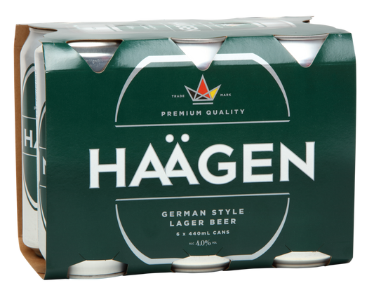 Haagen Lager 4% Cans 6×440ml