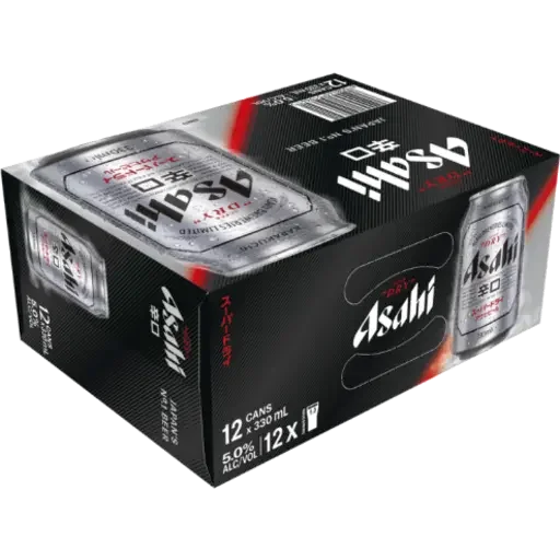Asahi Super Dry Cans 12x330ml - NZ Liquor Online