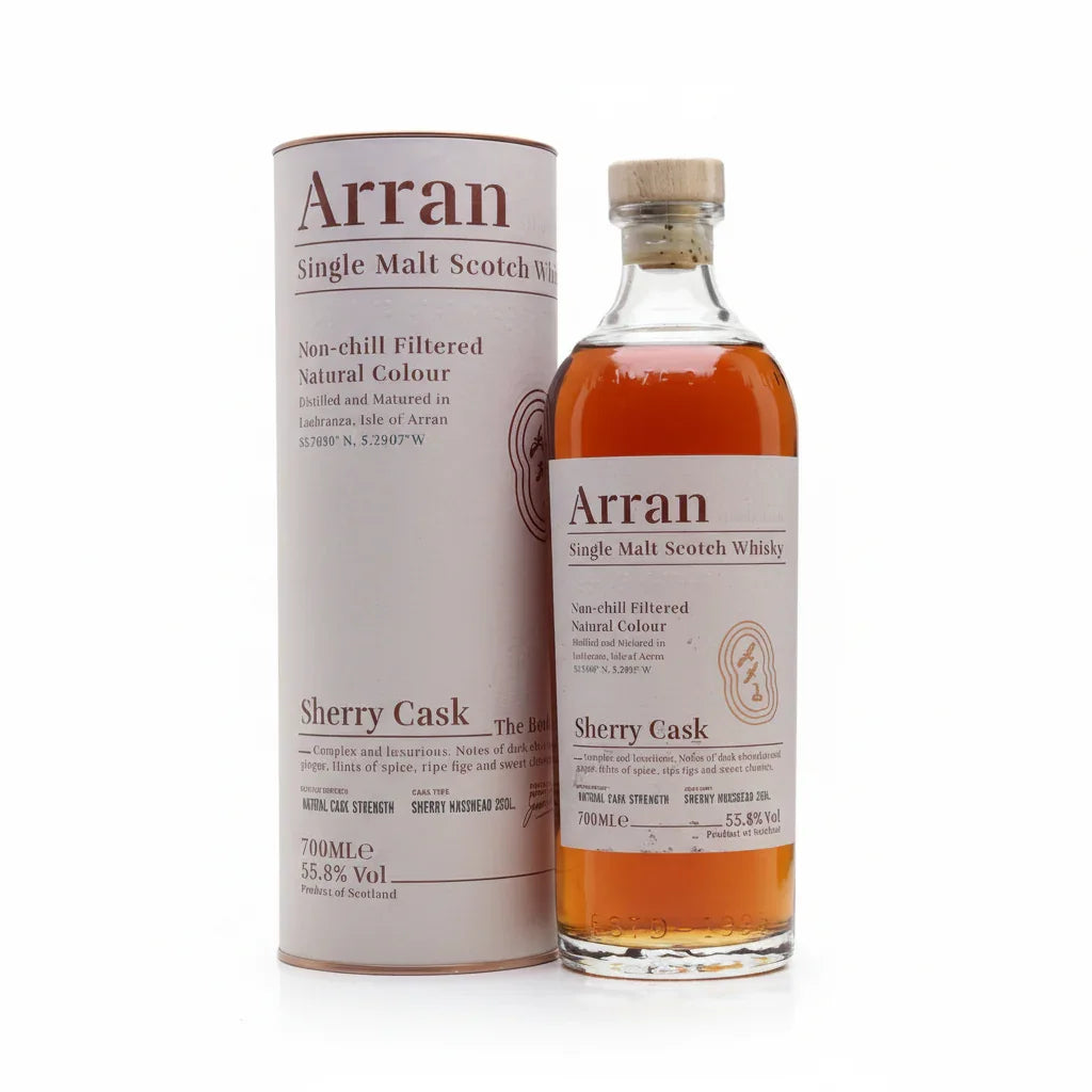 Arran Sherry Finish Cask Strength 55.8% 700ml - NZ Liquor Online