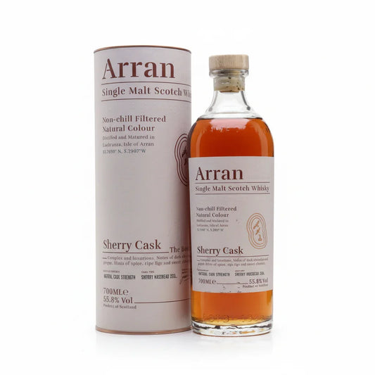 Arran Sherry Finish Cask Strength 55.8% 700ml - NZ Liquor Online