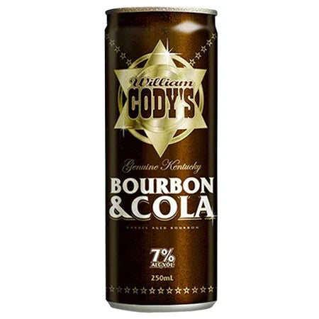 Cody's 7% Bourbon & Cola 250ml 18pk can