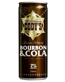 Cody's 7% Bourbon & Cola 250ml 18pk can