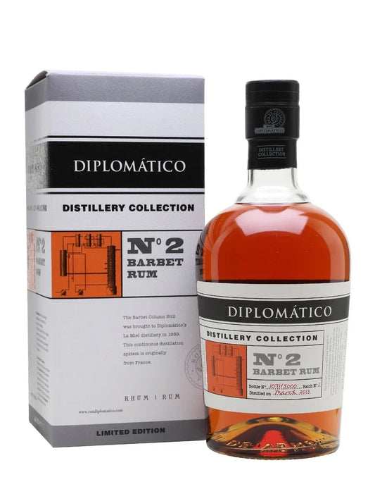 Diplomático Distillery Collection No.2 Barbet Rum bottle and box, limited edition