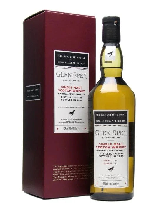Glen Spey 1996-2009 #240 The Manager's Choice 52% 700ml - NZ Liquor Online